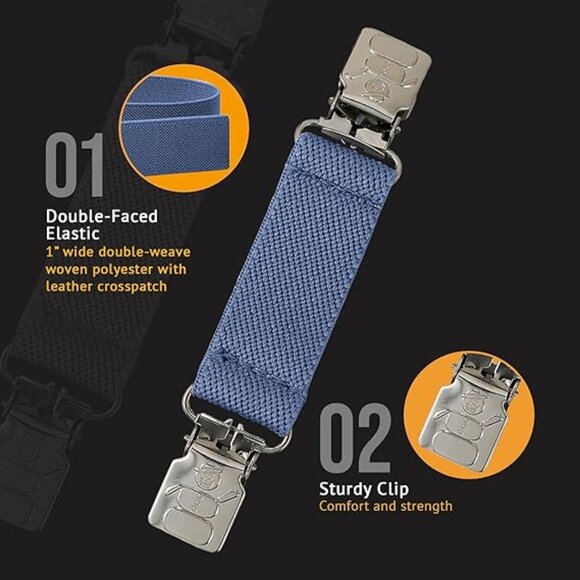 Hold’Em Mitten Glove Clips for Toddler & Kids Extra Tight Grip - Denim - Picture 3 of 6